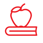 Core Values - Knowledge icon in red