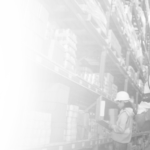 Sage 200 banner image - warehouse employee scanning stock in isle
