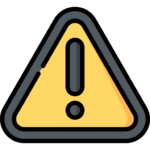 Icon of a black and yellow warning error symbol. Used in a Bit Systems manufacturing software solution blog.